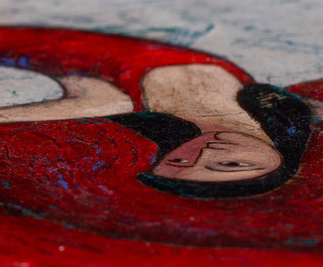 ロシア 抽象芸術 キャンバスにアクリル絵の具 オリジナル絵画 赤い