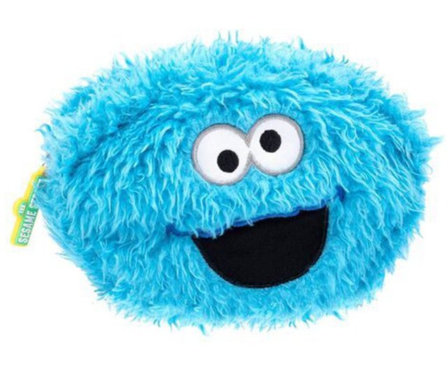 台湾 【セサミストリート】クッキーモンスター もこもこフェイス