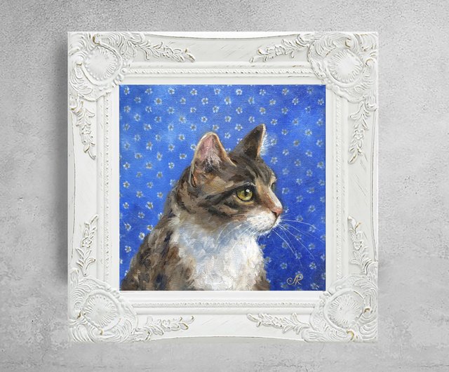 スペイン 猫の絵オリジナル油絵家の装飾アート ArtLolitaRos - Pinkoi