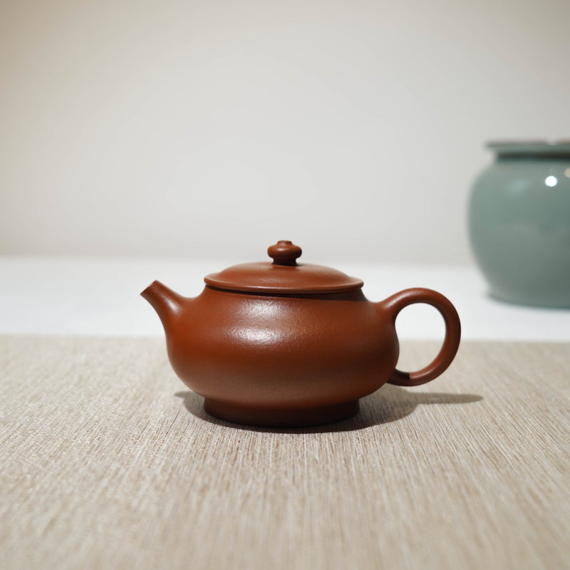 已售出）【孟臣款‧高梨】朱泥包金紫砂茶壺– Cha-Tailor Tea Specialist