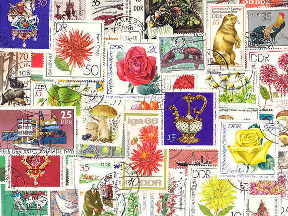 東ドイツDDRの外国切手 [10枚入り]