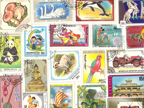 モンゴルの外国切手 [10枚入り]