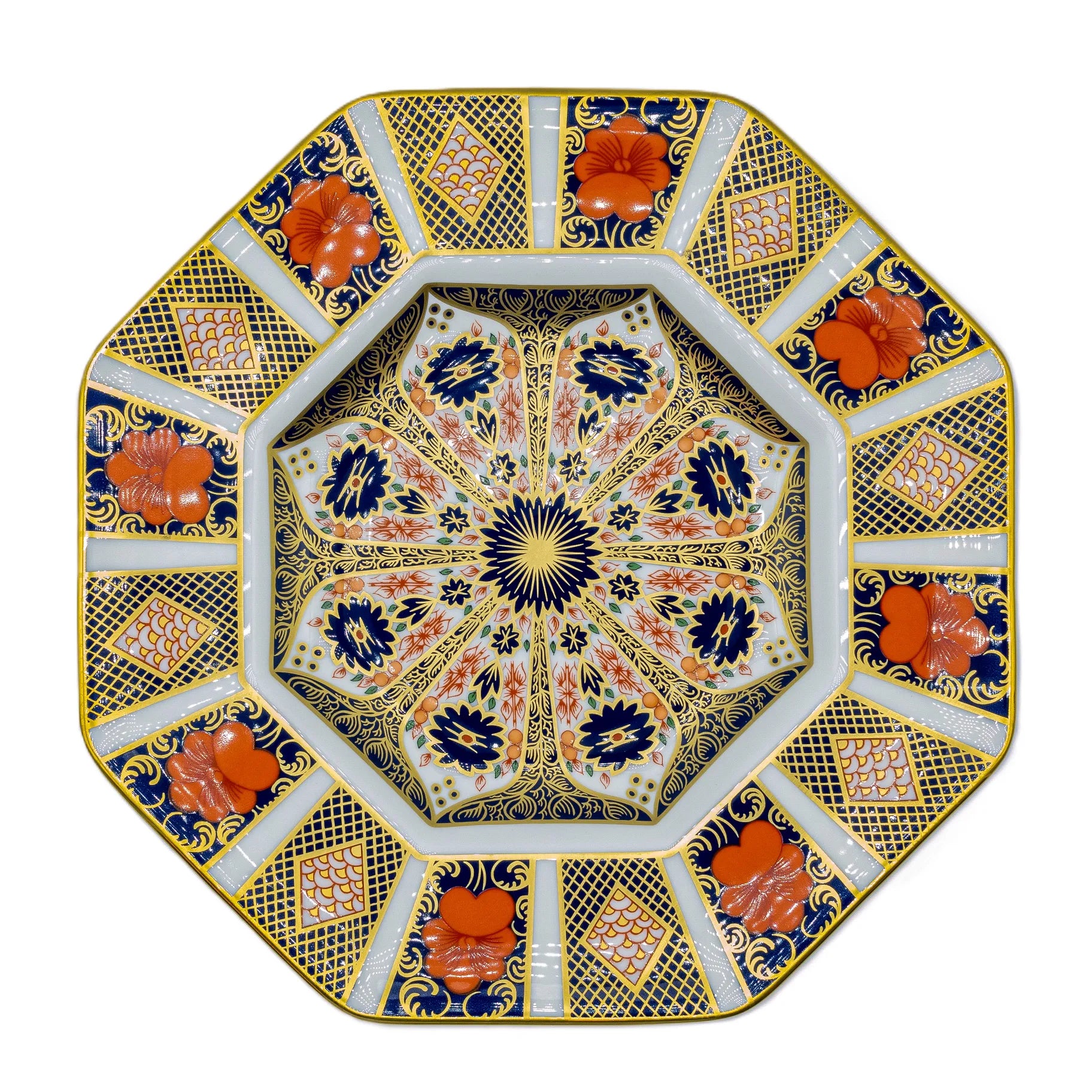Royal Crown Derby Imari 1128 Octagonal Plate - Charterwells