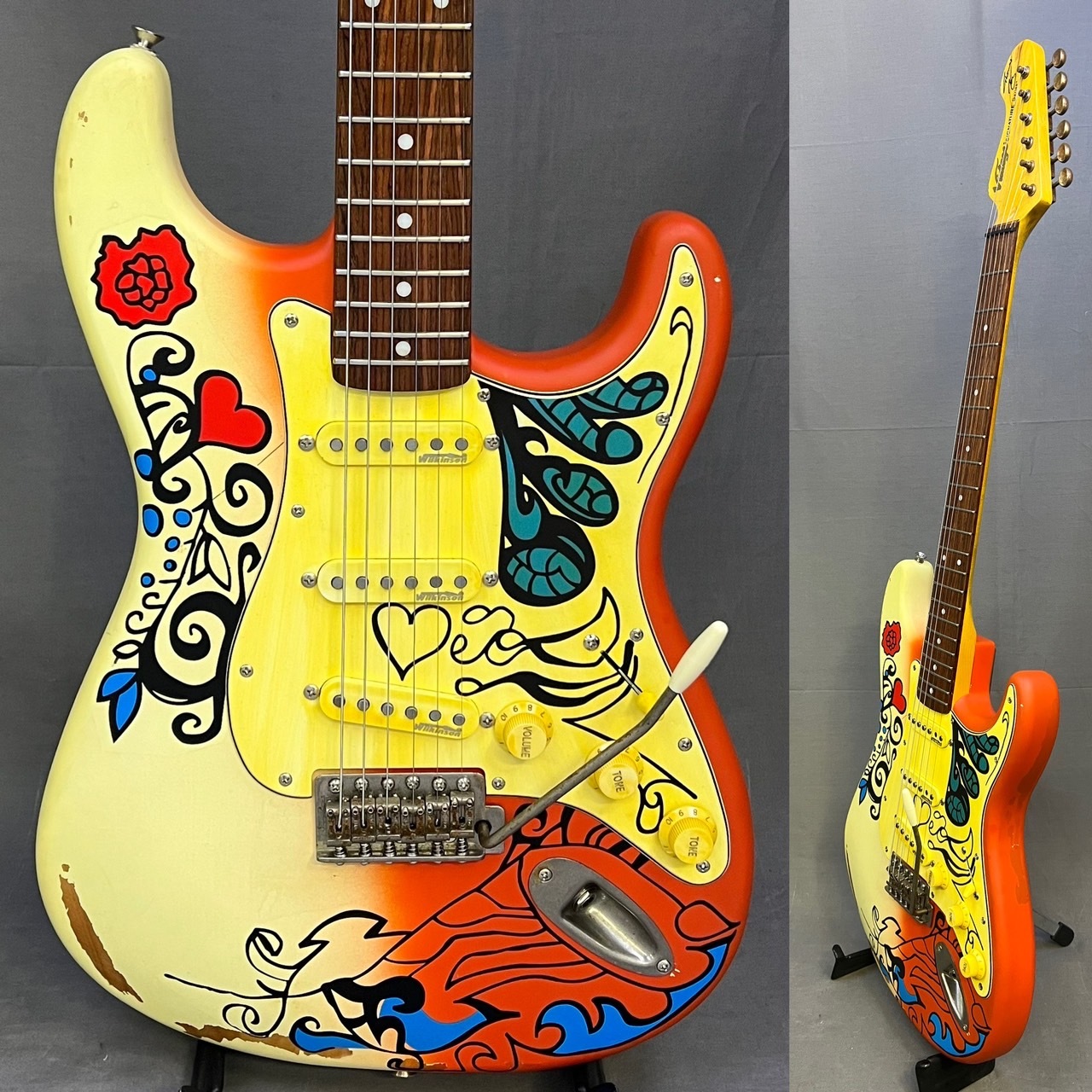 JHS Vintage V6 Thomas Blug Signature Electric Guitar 'Summer of