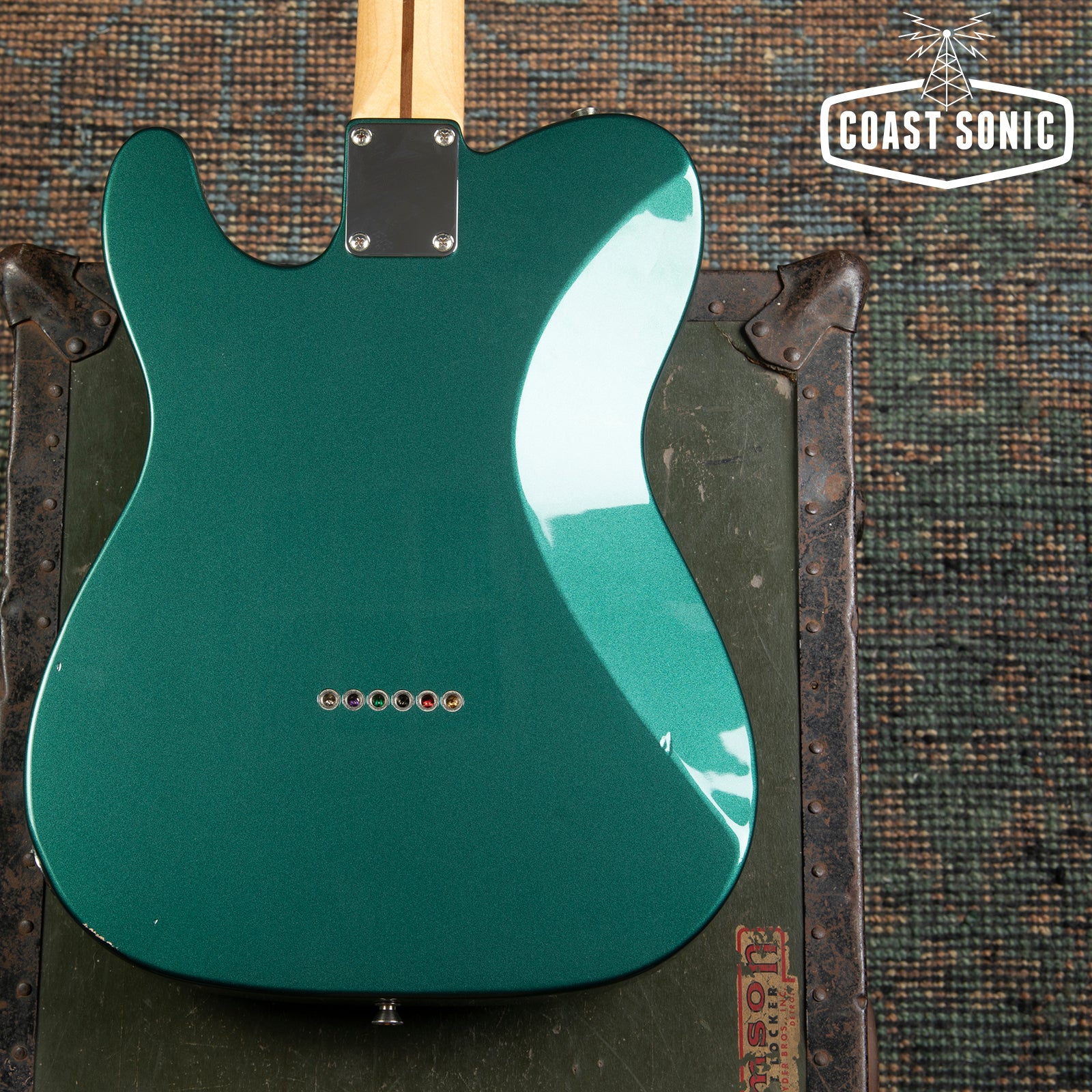 2023 Fender FSR Hybrid II Telecaster Sherwood Green w/ Matching Headst