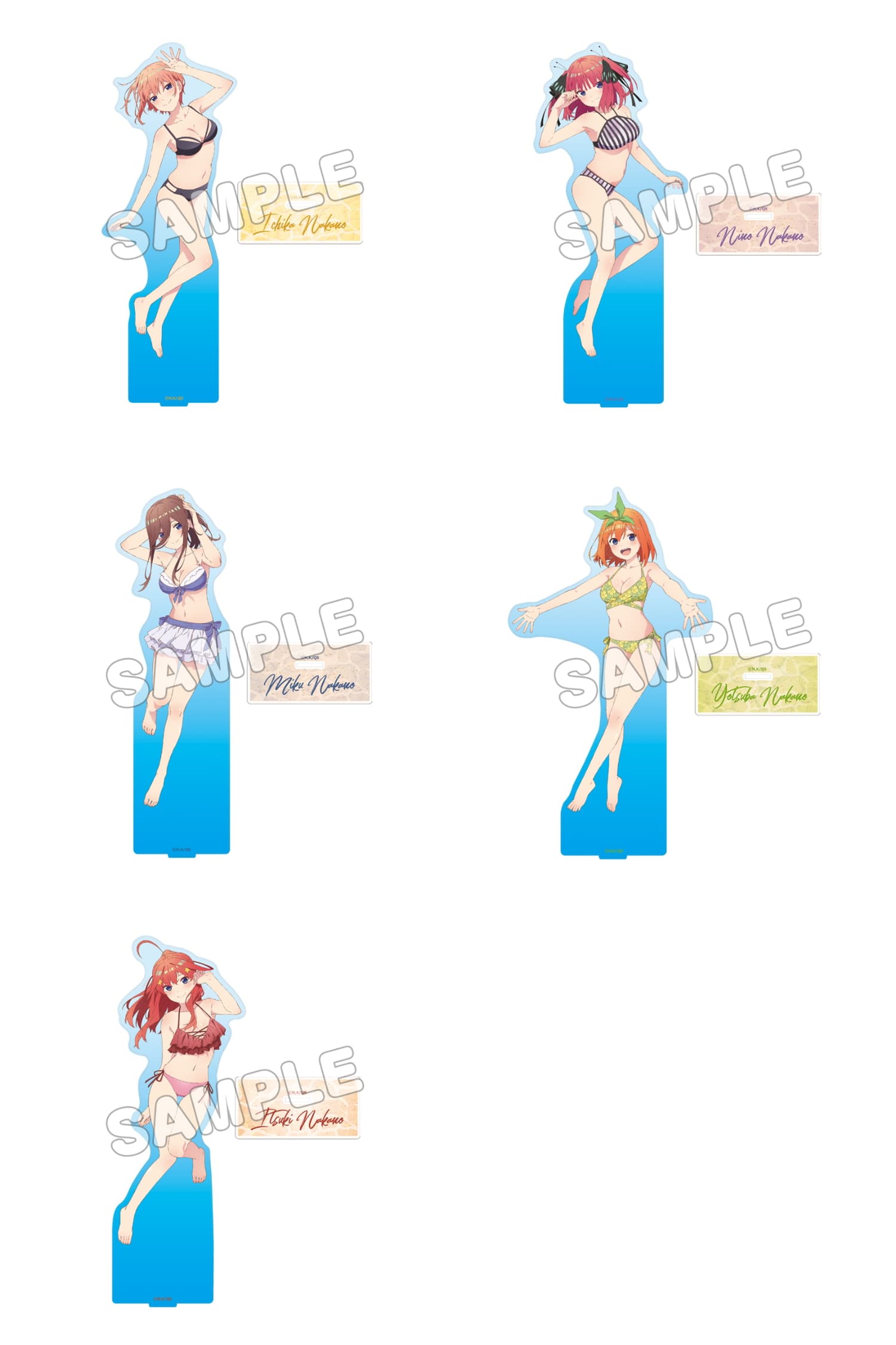 五等分の花嫁∽ 水着姿で海の中を優雅に漂う描き下ろしグッズ 10月発売!