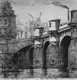 パリの銅版画』：ポン＝ヌフ|シャルル・メリヨン |所蔵作品検索｜国立