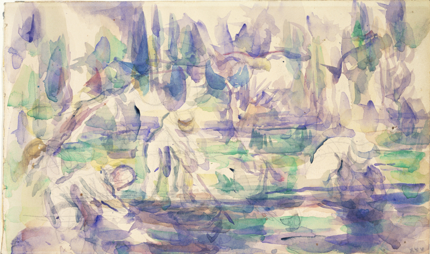 舟にて|ポール・セザンヌ |所蔵作品検索｜国立西洋美術館