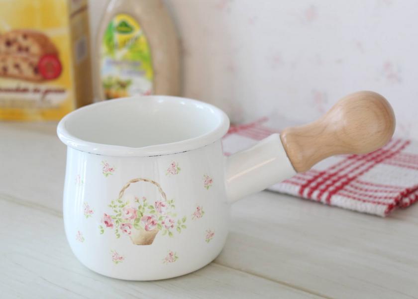 イマン ローズバスケット ホーロー プチミルクパン － フレンチ