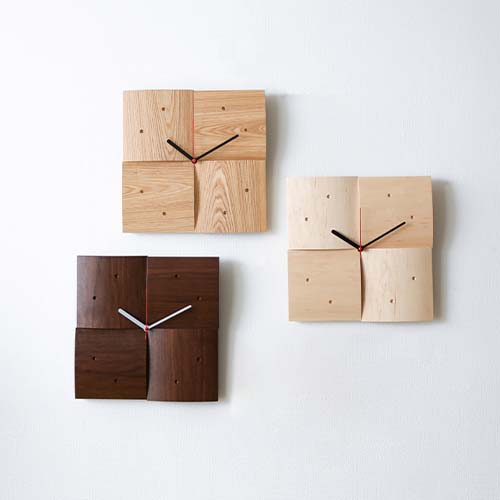 旭川家具 cosine コサイン 掛け時計R 国産クラフト 木製 掛け時計