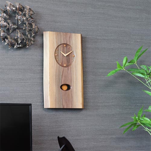 飛騨家具 kijiya 家具工房雉子舎 Mimitsuki Tokei 耳付時計 振り子