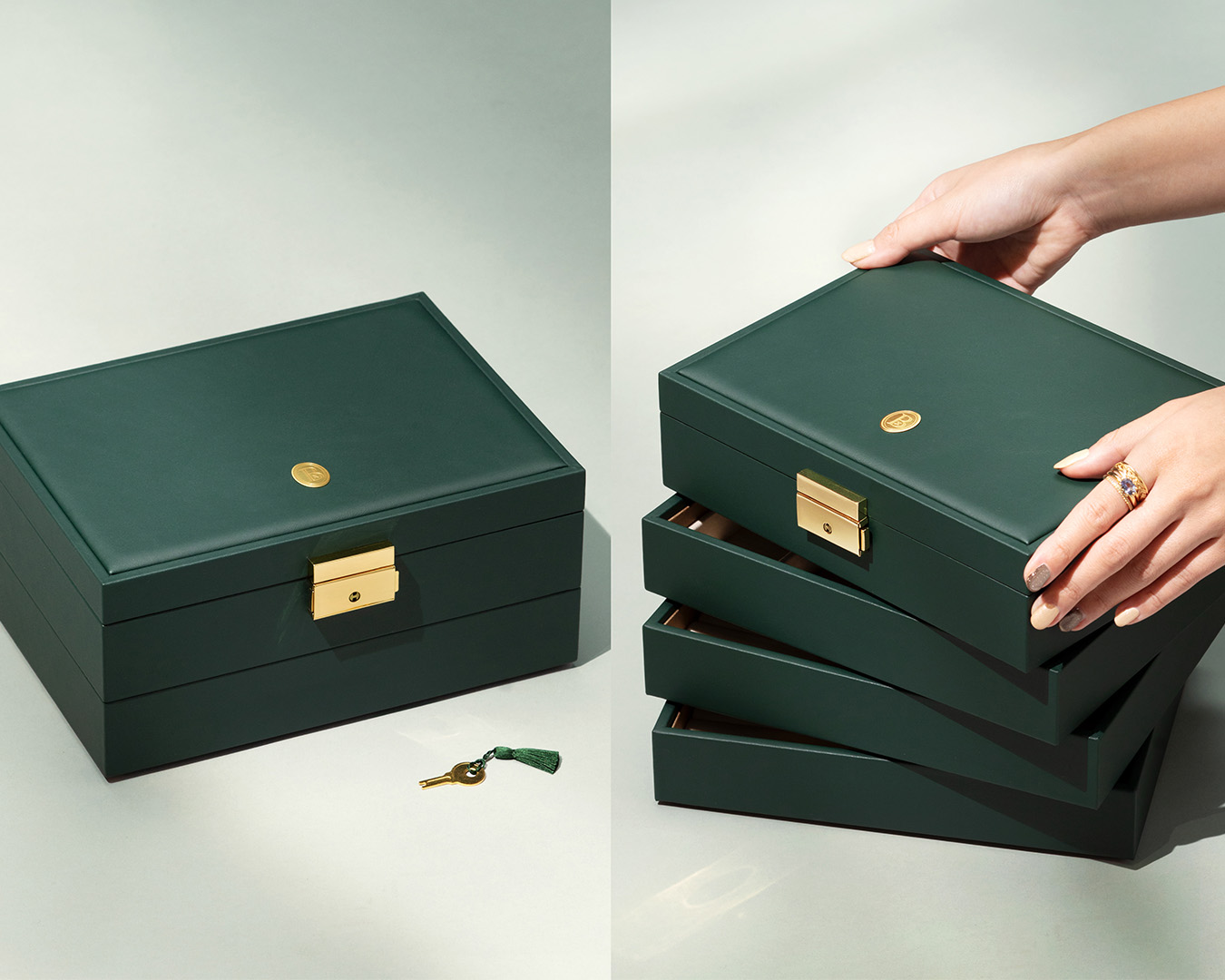 即日発送】ジュエリーボックス(スタッキングトレー)・ビジュティエール