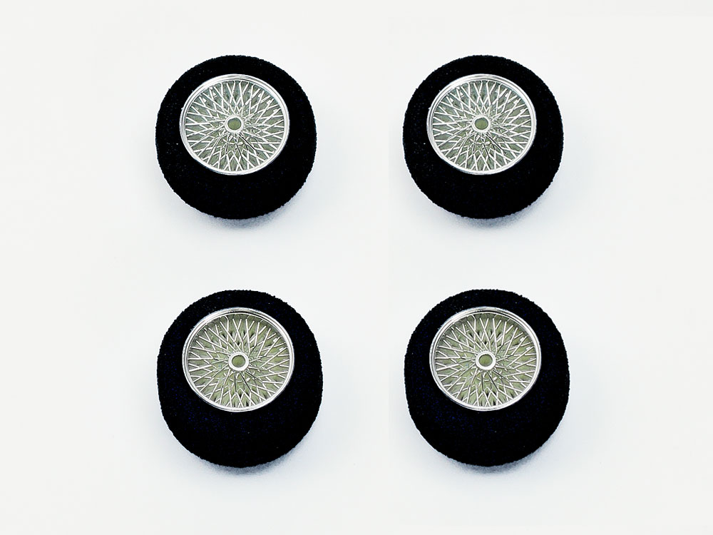 タミヤ ミニ四駆グレードアップパーツ 小径メッキスポークホイール