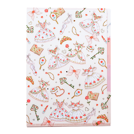 バレエ・ダンス用品のミルバ / CF15673 クリアファイルA4 3ポケット