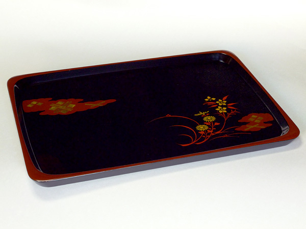 秀衡塗 長手盆 大 | 伝索DENSAKU【伝統工芸品通販サイト】