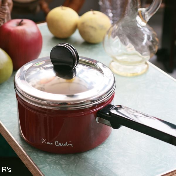 象印マホービン ピエール・カルダン ホーロー片手鍋 HEB-A16C 未使用品