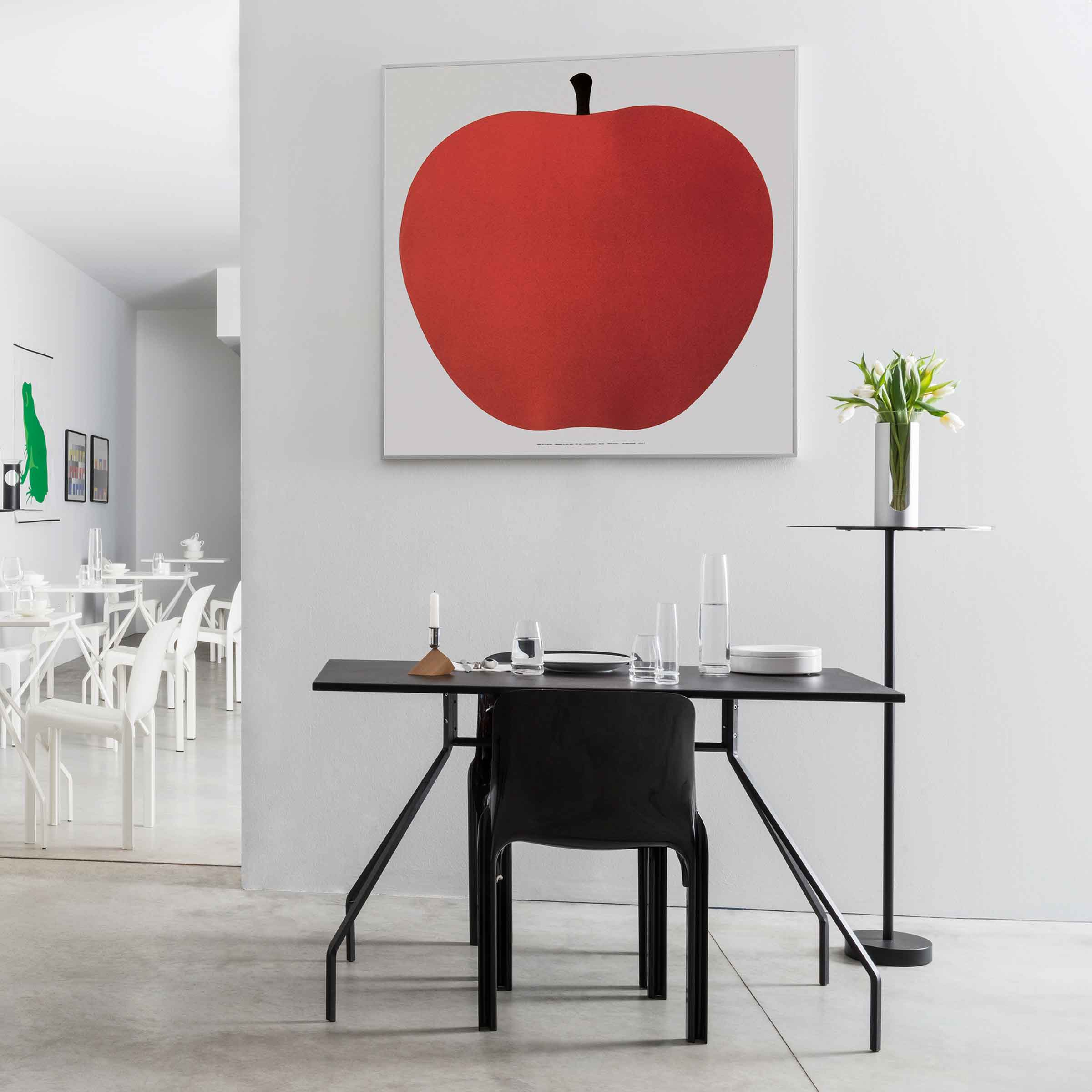 Framed Silkscreen Print Set UNO, LA MELA by Enzo Mari for Danese