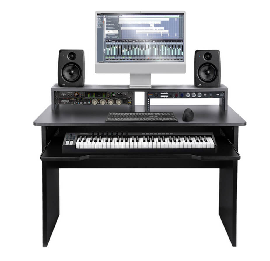 Stage Right by Monoprice Studio Workstation with Dual 3U Rack Bays