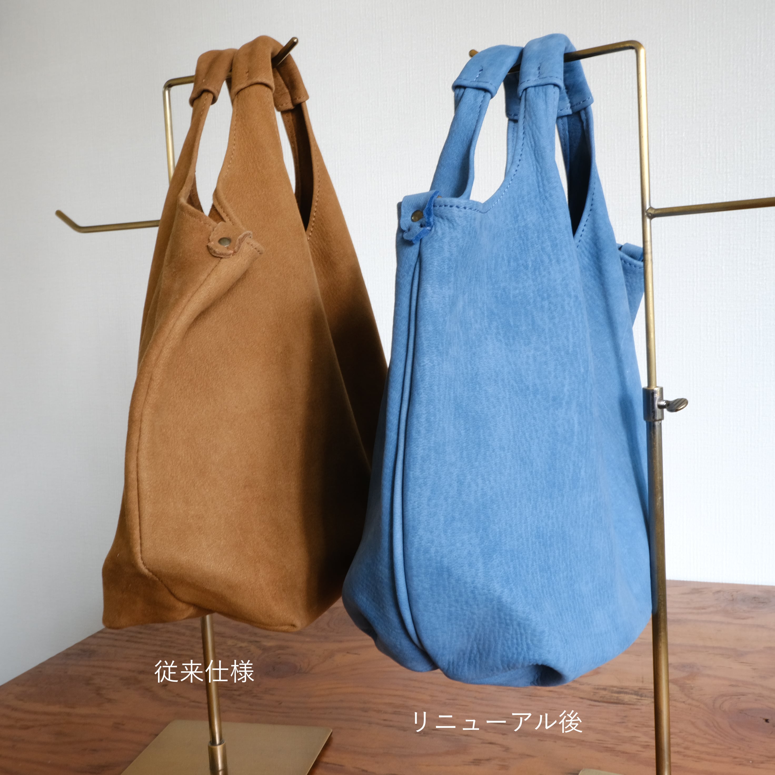 ENISICA（エニシカ） ハンドバッグ ジビエ鹿革イチシカバッグ 茅葺（か