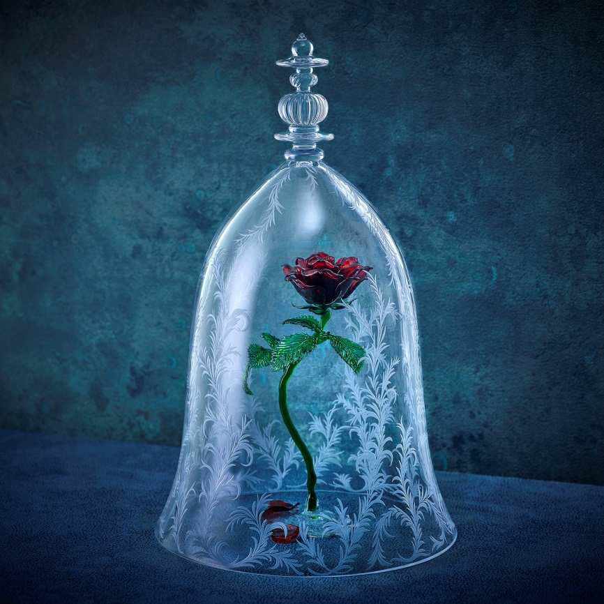 美しすぎる『美女と野獣』の魔法のバラ！日比谷花壇 ディズニー ガラス