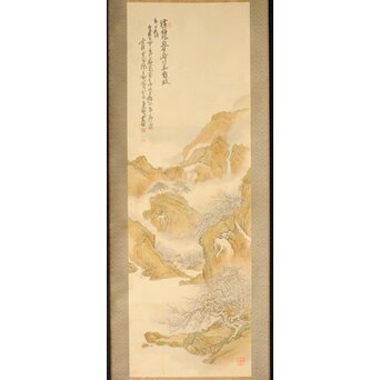 児玉果亭【山水春夏秋冬】四幅対 掛軸 Z395｜骨董店 のびる 古美術