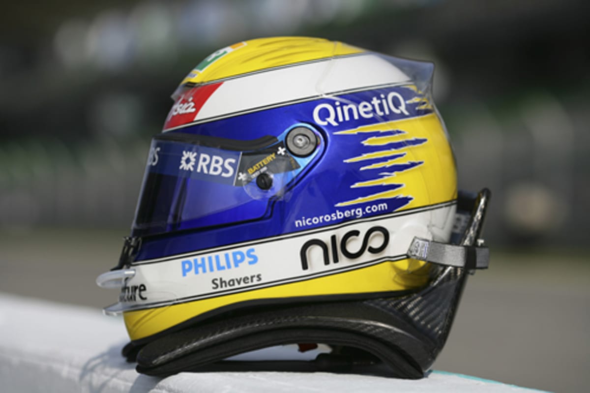ニコ・ロズベルグ ヘルメット （2008年） 【 F1-Gate .com 】