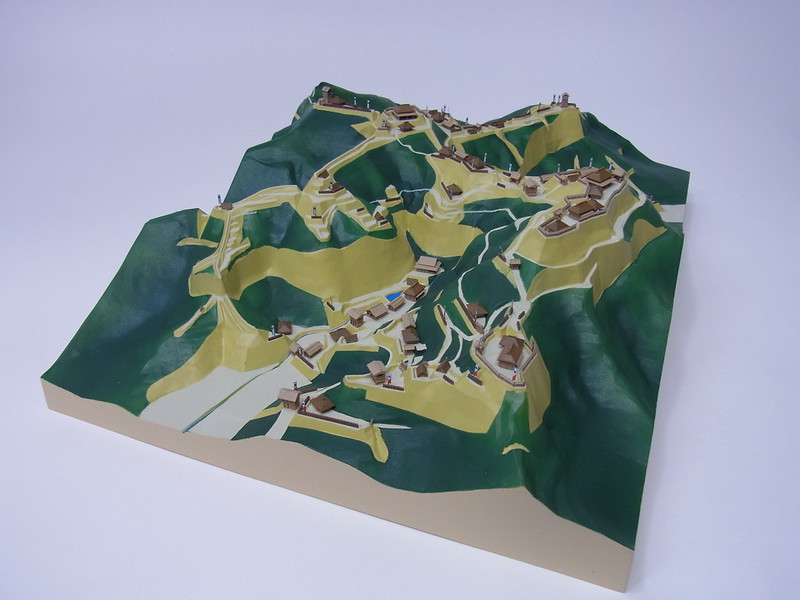 高天神城のジオラマ復元模型（城ラマ） | 高天神城のガイド | 攻城団