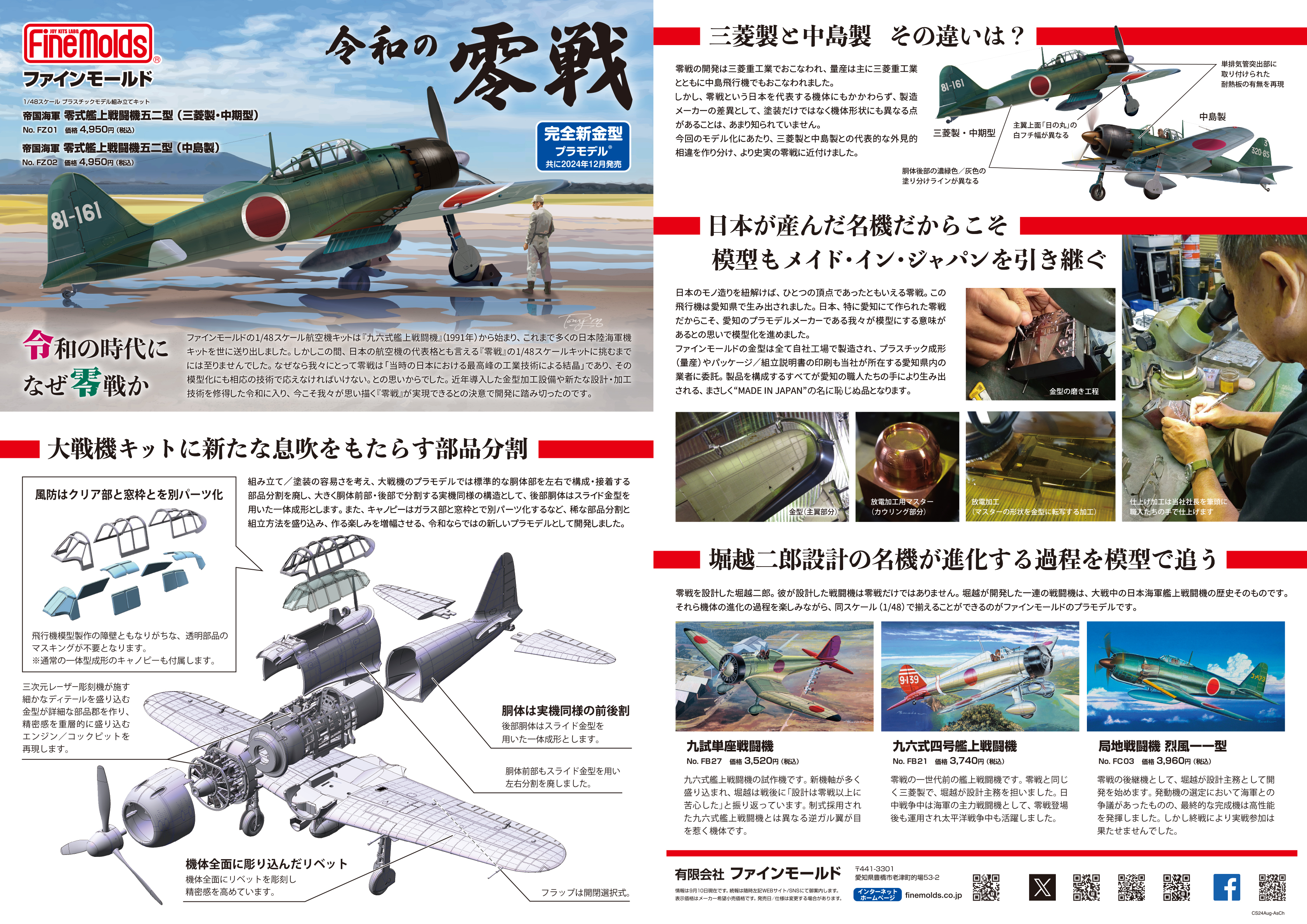 1/48零式艦上戦闘機五二型（中島製）_ファインモールド