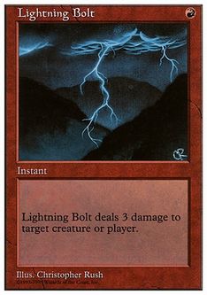 稲妻/Lightning Bolt》[4ED] 赤C | 日本最大級 MTG通販サイト「晴れる屋」