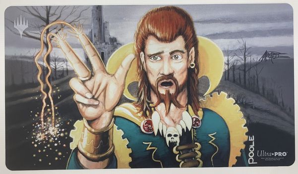 プレイマット：☆直筆サイン入り☆《対抗呪文》 by Mark Poole P2344