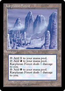 カープルーザンの森/Karplusan Forest》[ICE] 土地R | 日本最大級 MTG
