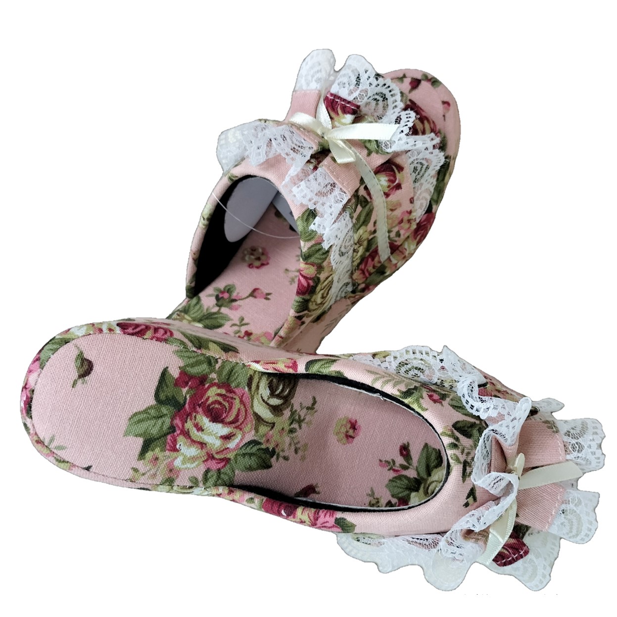 花柄スリッパ | 薔薇雑貨とマットの卸販売