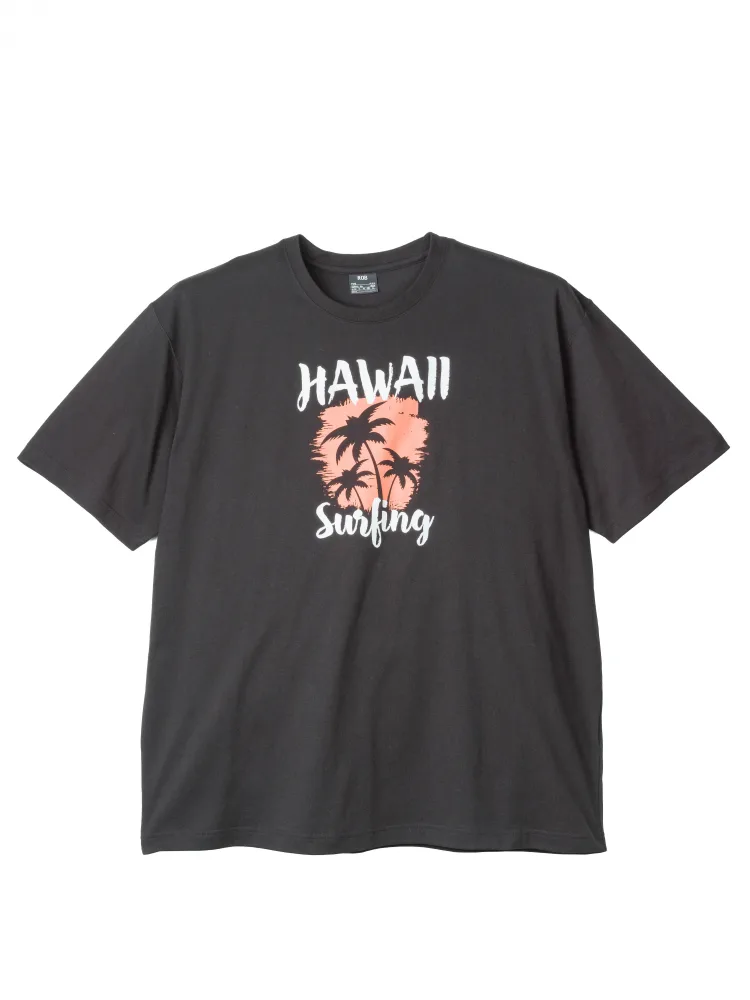 ブラック 半袖プリントTシャツ（ハワイ） | フォーエル公式通販