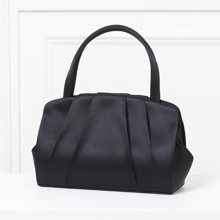 慶弔両用】タック入りソフトフォーマルバッグ ・ブラック｜東京