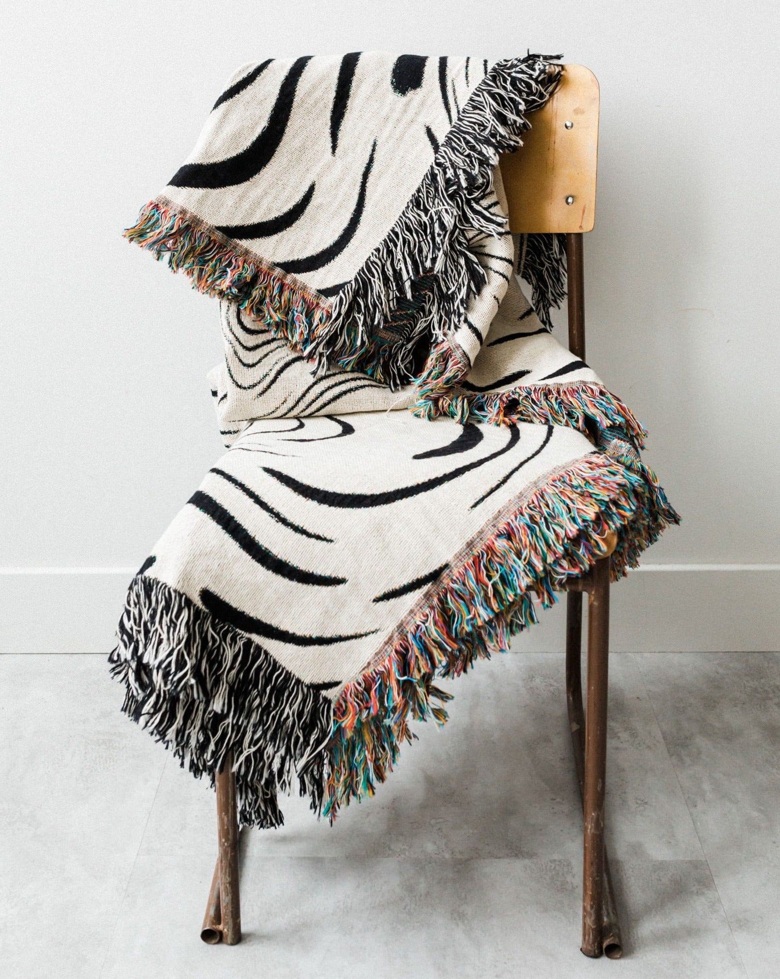 Marble Woven Throw Blanket - Frankie Print Co