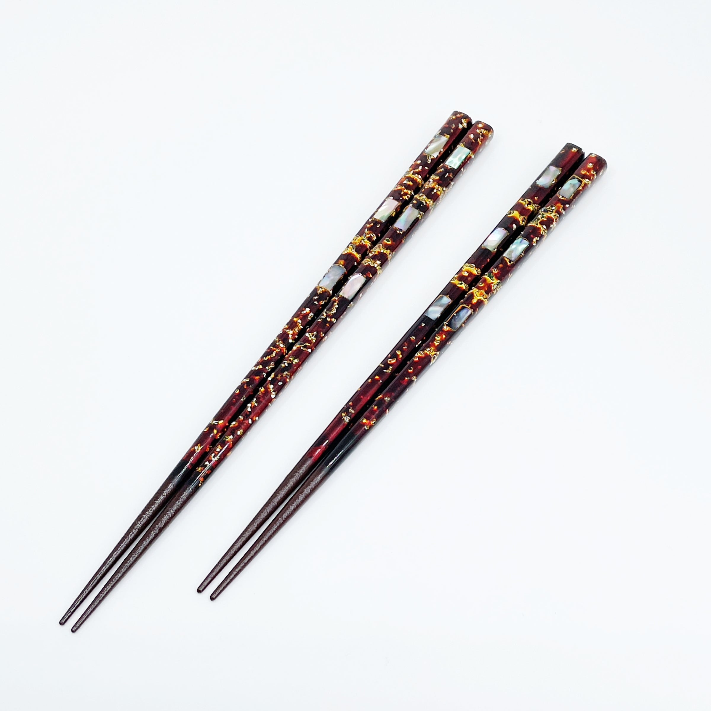 玲瓏 伝統工芸若狭塗箸（螺鈿）桐箱入り – 若狭塗箸 船商