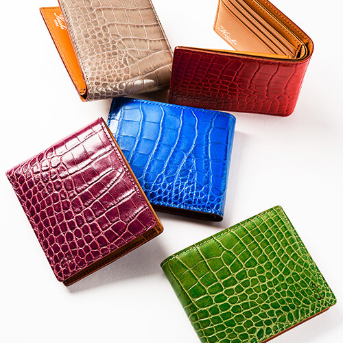 Kiichi】Alike クロコ型押し二つ折り財布 | 藤巻百貨店