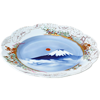 官窯富士に初日 盛皿 | 有田焼 深川製磁｜公式オンラインストア