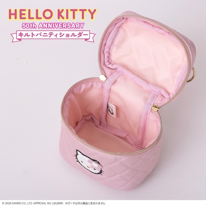 HELLO KITTY 50th ANNIVERSARY キルトバニティショルダーBOOK ＜セブン