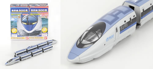 新幹線500系のぞみがバンダイの鉄道プラモデル『Bトレインショーティー