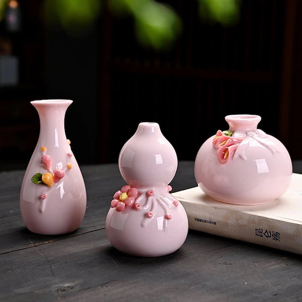 Qoo10] 職人りミニ陶器花瓶 水耕栽培対応 和モダ