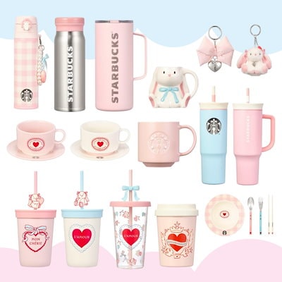 Qoo10] スターバックス 【ラスト1点】 2025 バレンタイン : キッチン用品