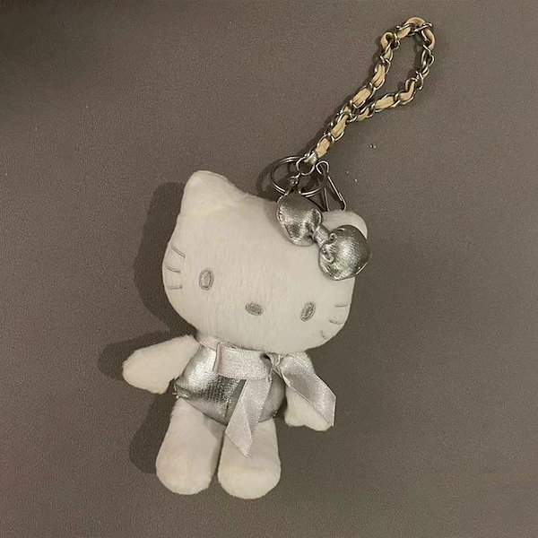 Qoo10] 可愛い シルバー キティちゃん 猫 キー