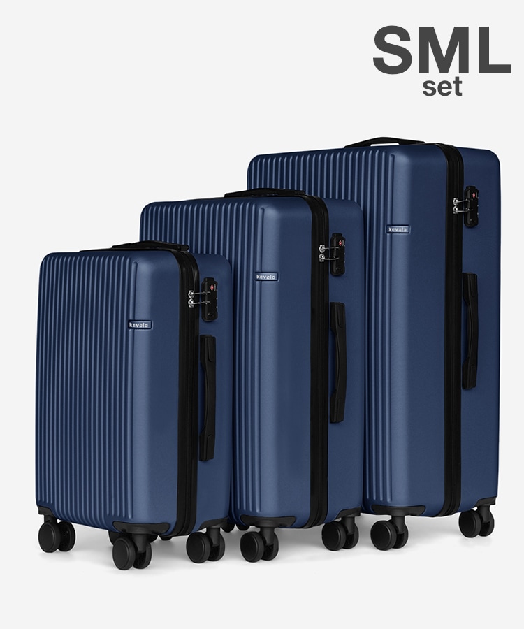 Qoo10 kevala 3点スーツケース 3サイズSET 2wa