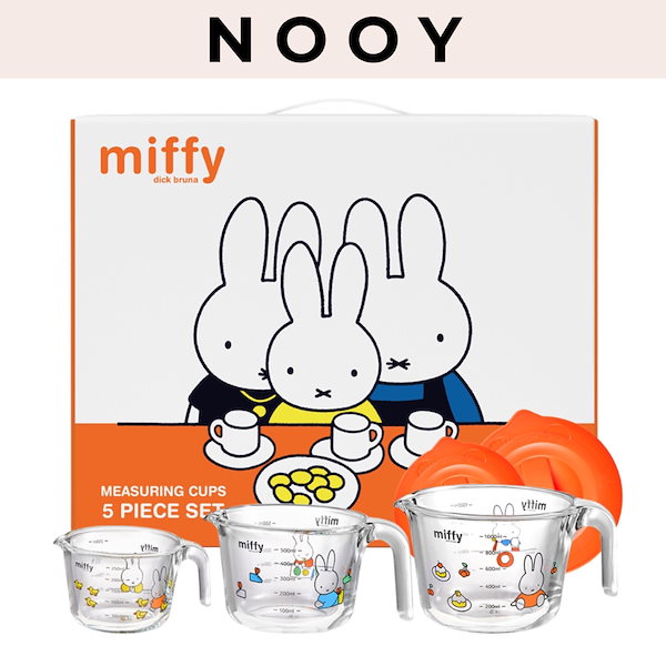 Qoo10] エジリー ミッフィー 耐熱 ガラス 計量カップ 3