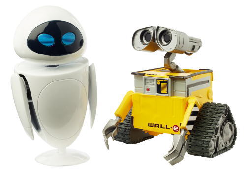 ピクサー WALL-E ＆ EVE フィギュア・セット - アメリカ雑貨 ゴマちゃん