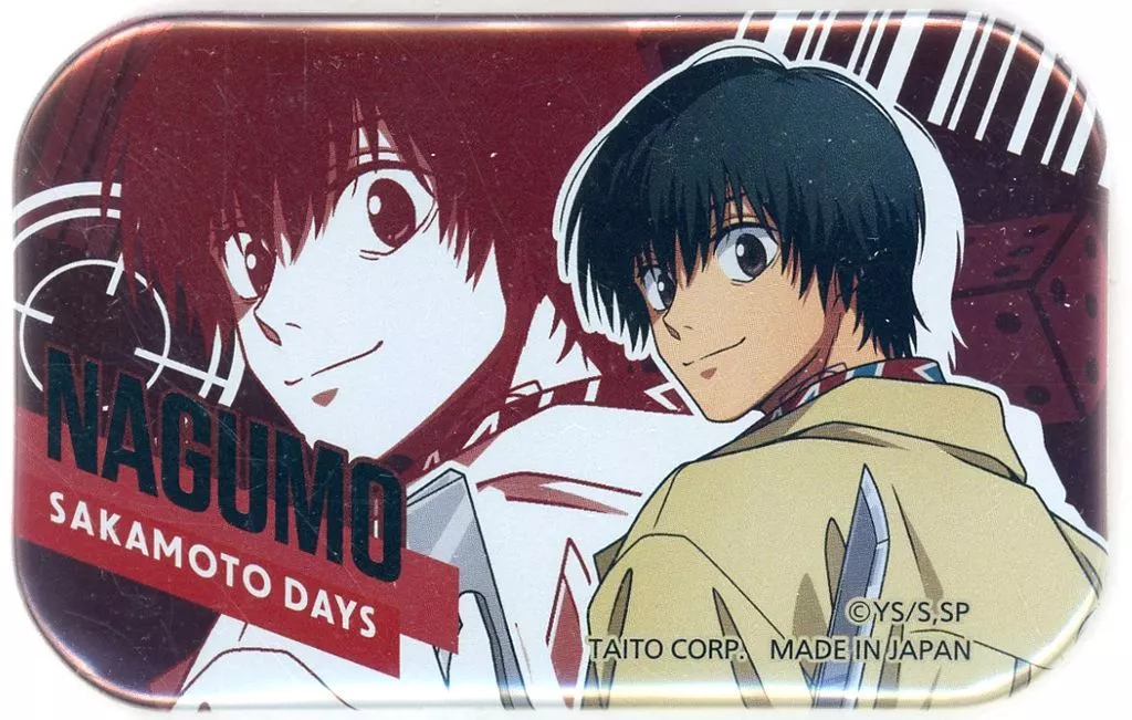 Nagumo - Badge - SAKAMOTO DAYS (南雲与市A(背景：レッド) メタリック
