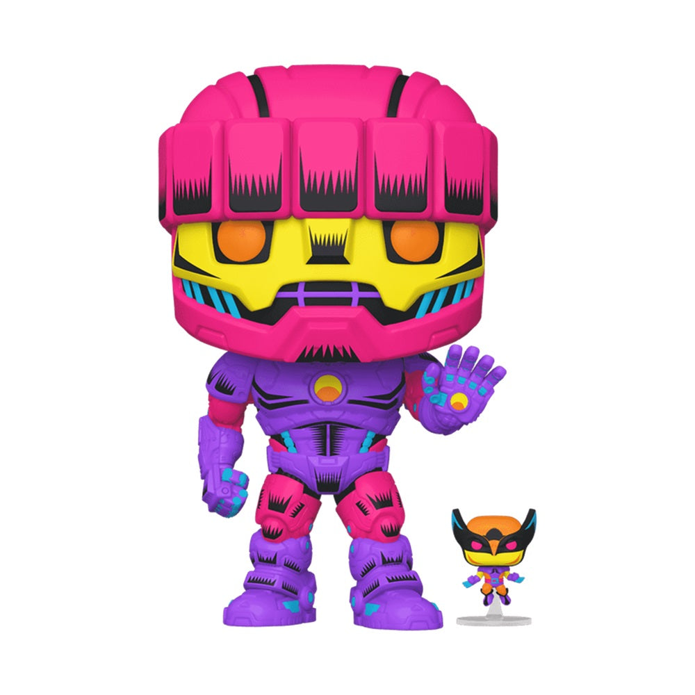 Funko Pop! 66636 Marvel: Sentinel with Wolverine (Blacklight Chase