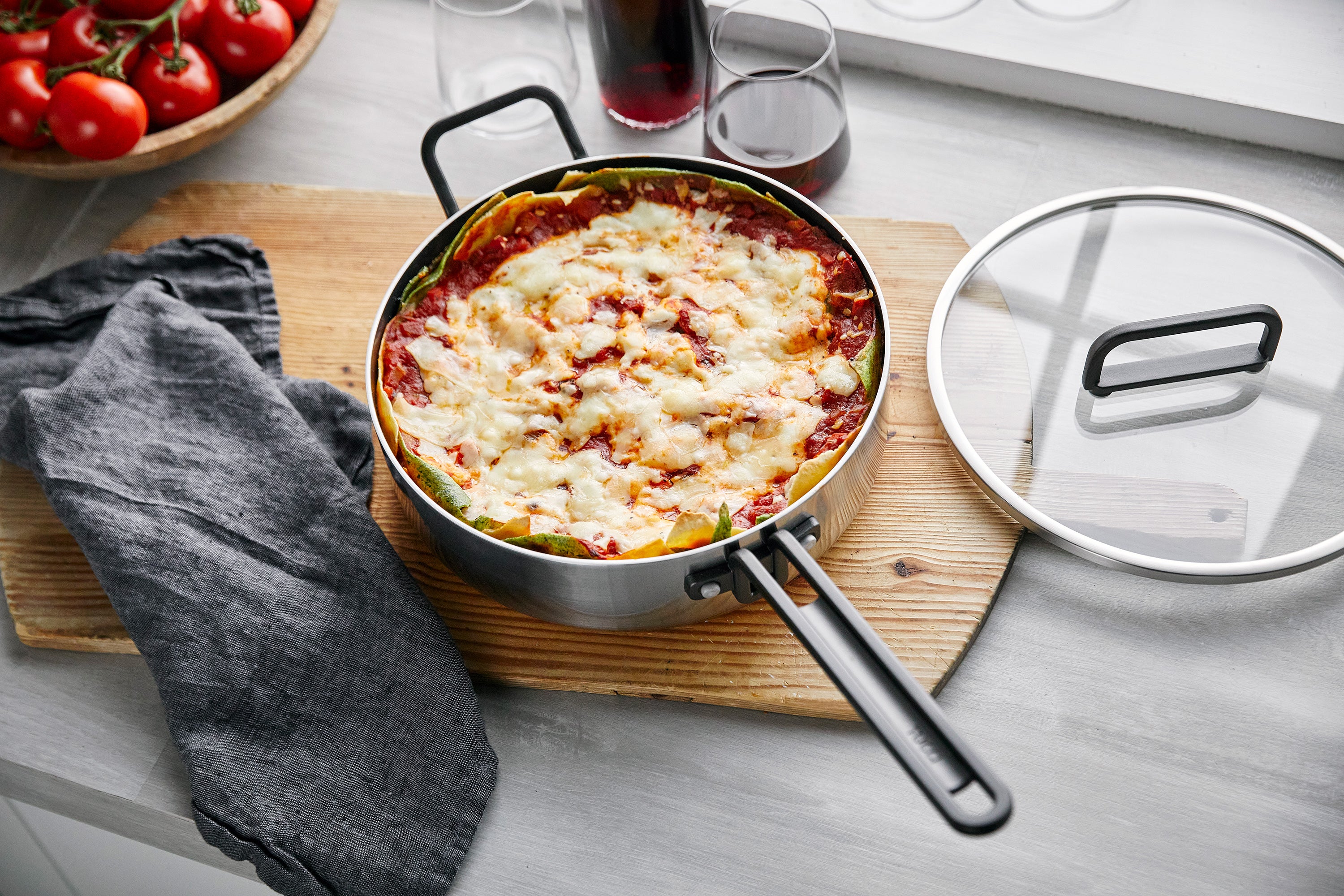 グリーンパン公式ショップ】 TUCCIコレクション 深型フライパン ガラス