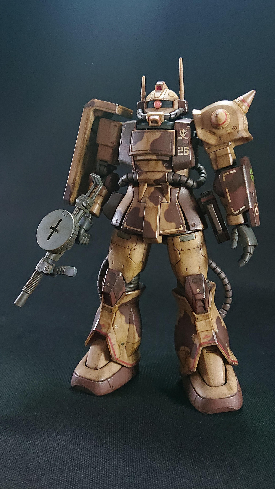 HG 1/144 ザク・デザートタイプ（ダブルアンテナ仕様）｜heerodさんの